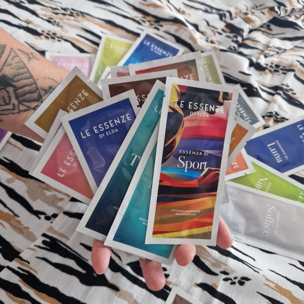 proefsachets wasparfum probeer verpakkingen