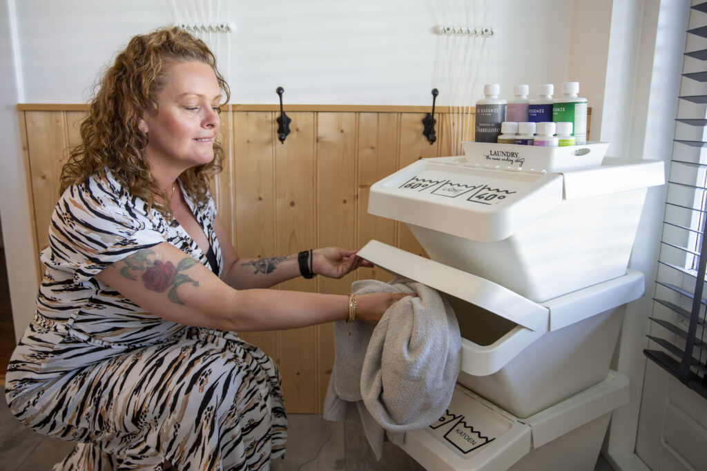 was in de wasmand sorteren